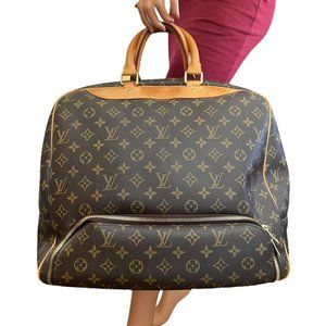 Authentic Louis Vuitton Travel Bag Evasion Monogram Used LV Handbag Vintage